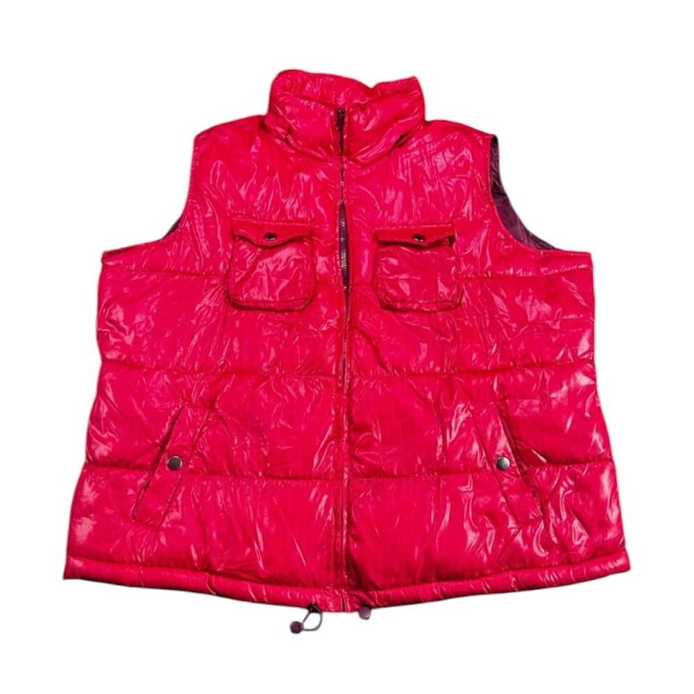Faded Glory Women's Red Puffer Vest